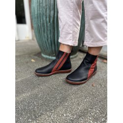 LBDK damestvlet, velegnet til indlg, Incobuck - sort med rd