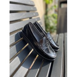 Waldlaufer hyttesko med meget ekstra vidde, K-inga - sort lak