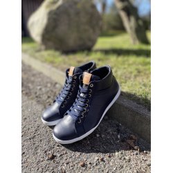 Charlotte of Sweden sporty st�vlet i det bl�deste skind 0343674 - m�rkebl�