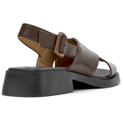 Camper Dana damesandal med krydsrem - m�rkebrun