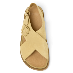 Camper Lluc damesandal p� flade s�ler med svangopbygning - sand