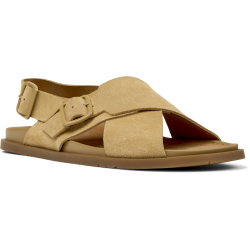 Camper Lluc damesandal p� flade s�ler med svangopbygning - sand