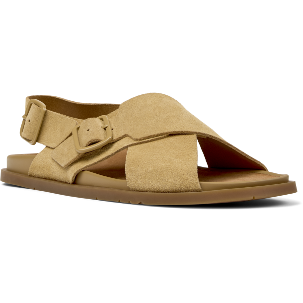 Camper Lluc damesandal p� flade s�ler med svangopbygning - sand