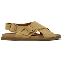 Camper Lluc damesandal p� flade s�ler med svangopbygning - sand