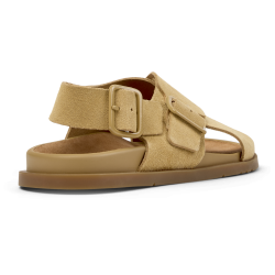 Camper Lluc damesandal p� flade s�ler med svangopbygning - sand