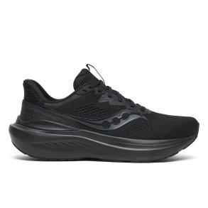 Saucony Echelon sko med ekstra vidde, let g�ngefunktion og velegnet til indl�g - sort