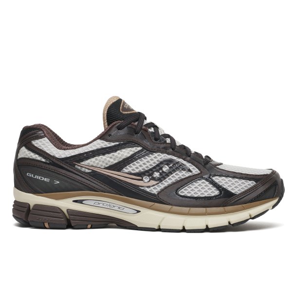Saucony Guide 7 l�besko velegnet til velegnet til indl�g - lys/sort/brun