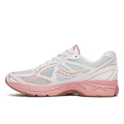 Saucony Guide 7 l�besko velegnet til velegnet til indl�g - hvid med rosa