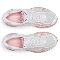 Saucony Guide 7 l�besko velegnet til velegnet til indl�g - hvid med rosa