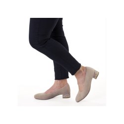 Ara damepump med lidt ekstra vidde og blde sler "high soft" 21838 - sand