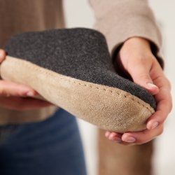 Glerups slipper med bld sl - Charcoal
