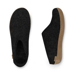 Glerups slipper med bld sl - Charcoal