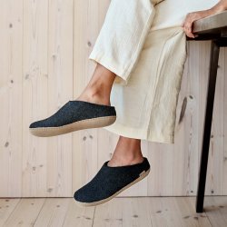 Glerups slipper med bld sl - Charcoal