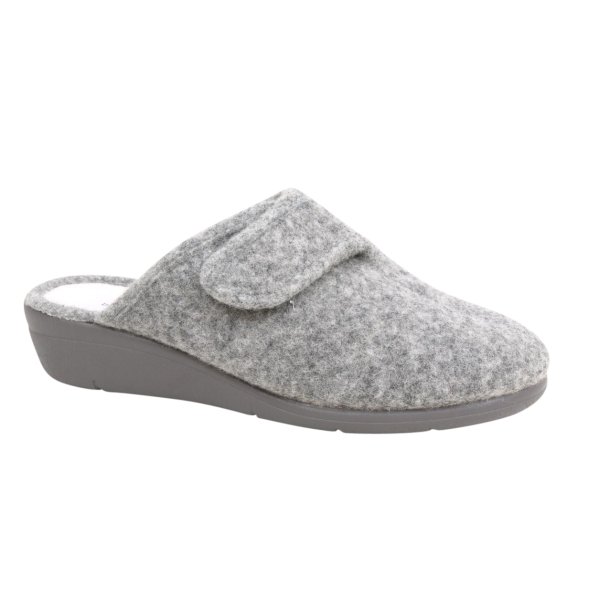 Bella Moda slipper i med lunt fr 24285 - lysegr