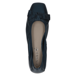 Caprice ballerina 22105 Damesko i det bl�deste skind med smart kantet snude og smuk sl�jfe - bl�