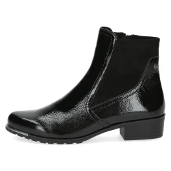 Caprice let damestvle i sort skindlak, 25307 - sort