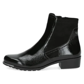 Caprice let damestvle i sort skindlak, 25307 - sort