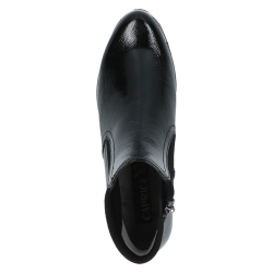 Caprice let damestvle i sort skindlak, 25307 - sort