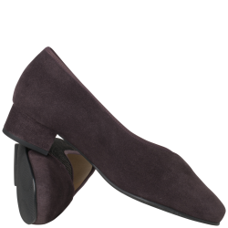 Hassia damepump med ekstra vidde - bordeaux