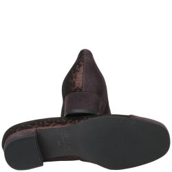 Hassia damepump med ekstra vidde - bordeaux