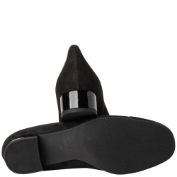 Hassia damepump med ekstra vidde - 2433, sort ruskind