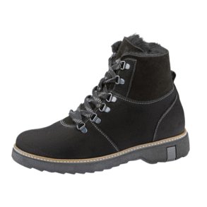 Waldlufer damestvle med lammefr, ekstra vidde og velegnet til indlg Hitomi - sort