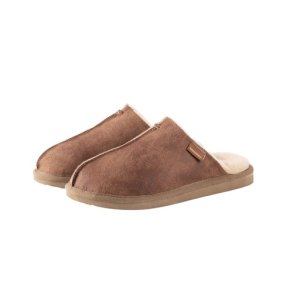 Shepherd herreslipper i lammeskind med for, Hugo - cognac