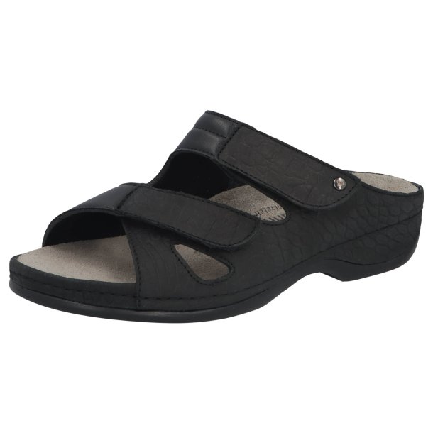 Berkemann dameslipper velegnet til indl�g og til den brede fod, Janna -  sort