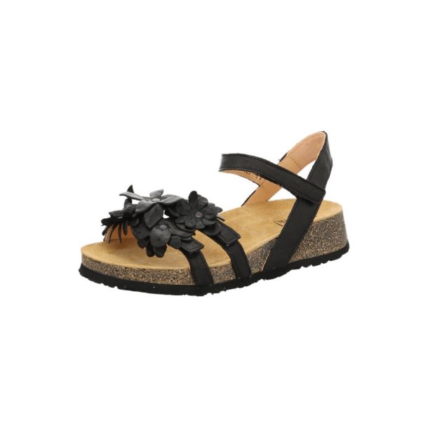  Think korksandal med opbygning, Koak - sort