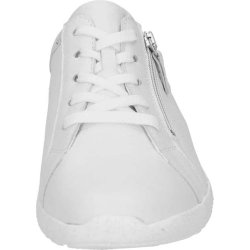 Waldlufer damesko i skind med ekstra vidde og velegnet til indlg K-Ira - Hvid med slv